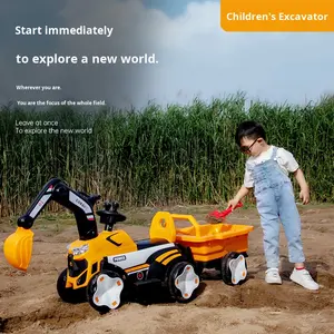Coche <span class=keywords><strong>de</strong></span> <span class=keywords><strong>Juguete</strong></span> Excavadora para Niños Vehículo Eléctrico <span class=keywords><strong>de</strong></span> Construcción Tractor <span class=keywords><strong>de</strong></span> Plástico Camión Grúa Montable para Niños y Niñas <span class=keywords><strong>de</strong></span> 2 a 4 Años - Product Image 4