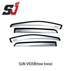 Deflector de visera de <span class=keywords><strong>lluvia</strong></span> para ventana de coche, accesorio de plástico de alta calidad, PMMA, 2,5 MM de grosor, novedad de 2018 - Product Image 2