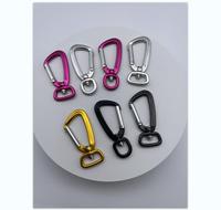Kait Karabiner Putar dari Paduan Aluminium, Klip Logam Ringan untuk Tali Anjing, Perlengkapan Kuda, Ransel, Aksesoris Tas Webbing