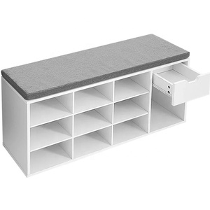 <span class=keywords><strong>Banc</strong></span> de <span class=keywords><strong>rangement</strong></span> pour <span class=keywords><strong>chaussures</strong></span>, 1 tiroir en bois blanc OEM 2022 pour 10 paires de <span class=keywords><strong>chaussures</strong></span> - Product Image 1