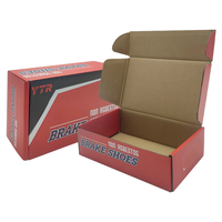 Boîte d'expédition postale en carton ondulé sur mesure 8x6*2 pouces, gaufrée UV, pour colis express et emballage cadeau
