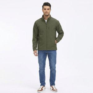 Top Selling Thick Autumn Warm <b>Canvas</b> Softshell Jacket Stand Collar Front Multi Color Waterproof Men Breathable Cheap Price 2026 - Product Image 1