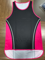 PURE personnalisé couleur unie mouton partage Singlet Polyester cisaillement Performance Singlet hommes australie goutte longue queue été Singlet