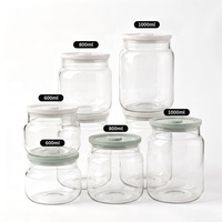 Récipient hermétique en verre borosilicate résistant aux hautes températures de qualité alimentaire pour la sauce chili, le salage des légumes et la portionnement du chili