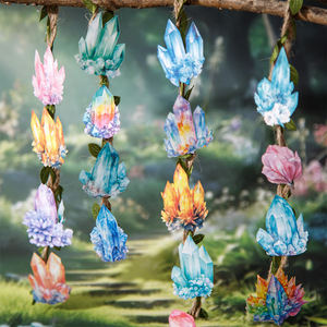 20 feuilles par paquet d'autocollants décoratifs Crystal Story Series Crystal-themed Aquascaping Base Stickers - Product Image 3