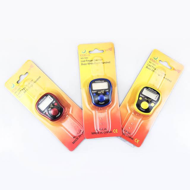 High Quality Muslim Gift LED Tasbih Finger Counter Digital LED Tally Ring Counter With 100 Beep Sound Factory Wholesale Price