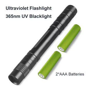 Lampe de poche UV 365NM Penlight Mini taille Portable étanche avec filtre noir en alliage d'aluminium lampe torche - Product Image 3