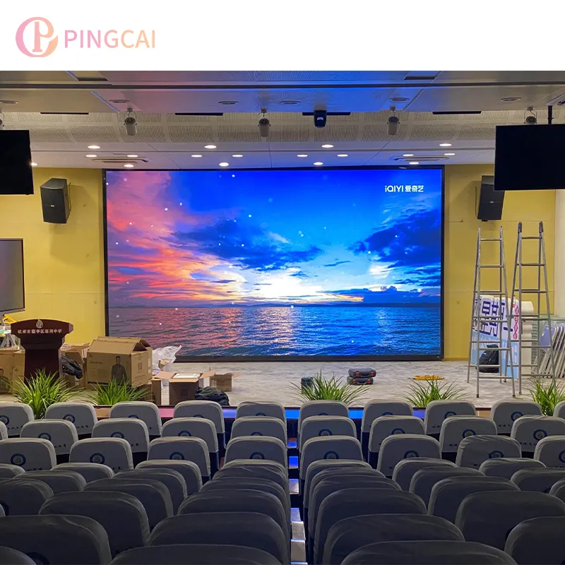 Pas fin intelligent ultra mince P1.6mm-P2.5mm LED polychrome annonçant le panneau mural avant ouvert d'intérieur d'affichage à LED de HD