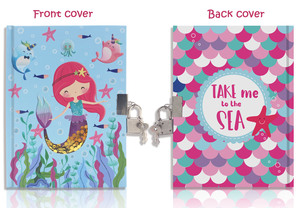 Journal <span class=keywords><strong>de</strong></span> sirène avec cadenas et clé pour filles 7.1*5.3, carnet <span class=keywords><strong>secret</strong></span> pour petites filles - Product Image 4
