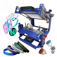 Machine de sérigraphie manuelle pour objets incurvés Sérigraphie pour logos Caractères sur gobelets en plastique Bouteilles Articles ronds