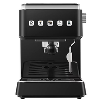 Machine à expresso automatique haut de gamme, best-seller, 20 bars, haute pression, mousseur à lait électrique, acier inoxydable italien, numérique, pour hôtel
