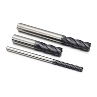 Fraise à queue carrée en carbure de tungstène à 6 dents pour routeur CNC, pour le traitement des métaux