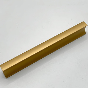 Aluminum Alloy <b>Bar</b> Handle Drawer Cabinet Door Handle Minimalist Design Durable Solid Long Thickened <b>Straight</b> Handle - Product Image 3