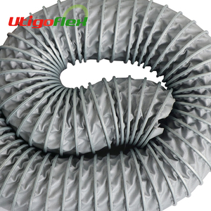 <span class=keywords><strong>Tubo</strong></span> <span class=keywords><strong>flessibile</strong></span> ad alta temperatura del condotto di ventilazione dell'aria del tessuto della fibra di vetro bloccato - Product Image 4