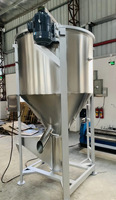 Nuovo Miscelatore Automatico Verticale in Acciaio Inox da 200KG 500KG 1T 3T per Materiali Grezzi Colorati, Miscelatore di Colori, Silos di Stoccaggio per Pellet di Plastica
