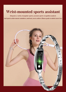 Bracelet intelligent pour femme avec suivi dynamique de la fréquence cardiaque, variabilité de la fréquence cardiaque, test de stress, données de pression, prise de photos, santé féminine - Product Image 3