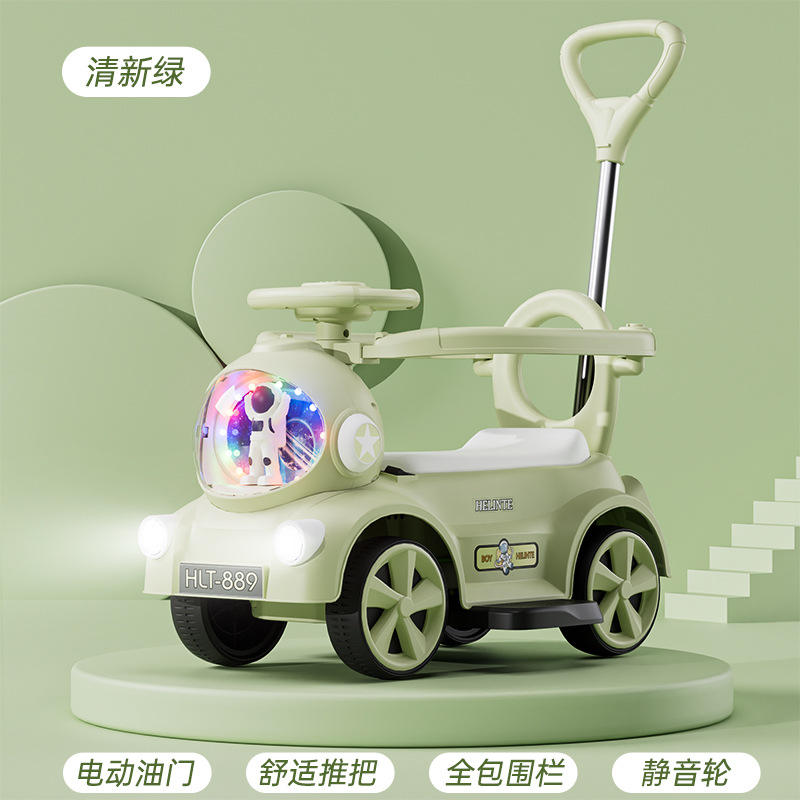 Green electric model fully equipped+ silent wheels