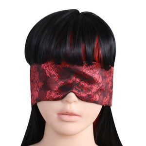 Paar <span class=keywords><strong>Adult</strong></span> Sex Silk Eye Mask Set Weicher und glatter Stil Rot für privates Schlafzimmer Bondage Training - Product Image 2
