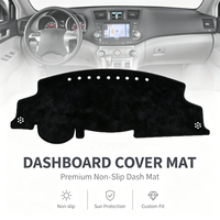 Pour Toyota Highlander 2008 2009 2010 2011 2012, couvre-tableau de bord de voiture, accessoires automobiles, couvre-tableau de bord protecteur avec antidérapant