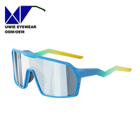 Lunettes de soleil de sport de style masque TR90 personnalisées OEM, taille 132-0-129, polarisées UV400, pour adultes unisexes, fabricant chinois
