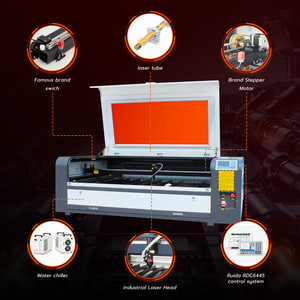 Hai phần chia máy hiệu suất cao 1390 100 wát 150 Wát cắt Laser máy khắc với CO2 Glass kín ống Laser - Product Image 3