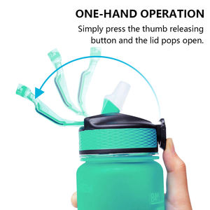 B14-1057 Amz, лучший продавец, пластиковая бутылка для воды с логотипом на заказ, 1000 мл, Мотивационная бутылка для тритана 1 л, Спортивная бутылка для воды - Product Image 4