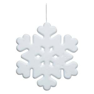 ไม้แขวนรูปเกล็ดหิมะพลาสติกสีขาวขนาด 49 ซม. - Product Image 1