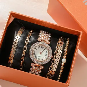 2024 productos promocionales regalo del Día DE LA MADRE recuerdo mujer reloj joyería caja de regalo de lujo conjunto pulsera de moda regalos para mujeres