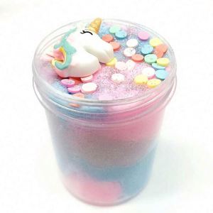 Colorful 2020 Wholesale Silk <b>Slime</b> Toys Creative Eco Friendly Playdough Unicorn <b>Slime</b> - Product Image 4