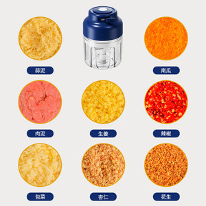 Shanggan <b>Mini</b> Electric Garlic Press Battery Powered Multi Functional Garlic Crusher Kitchen Food <b>Grinder</b> For Garlic And Baby - Product Image 3