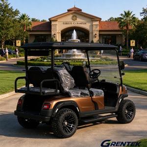 Carrito de Golf de Lujo para 4 Pasajeros, Vehículo Todoterreno con Batería de Litio para Parques Costeros - Product Image 1