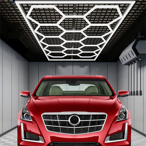 JESLED hexagone détaillant atelier magasin de vêtements lumières Led pour magasin de voiture et <span class=keywords><strong>Garage</strong></span> lumières en nid d'abeille Led travail <span class=keywords><strong>Garage</strong></span> lumière Ceil - Product Image 1