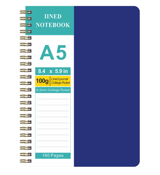 A5 promocional A4 espiral personalizable diario personalizado escuela al por mayor diarios regalo personalizado conjunto cuaderno con logotipo