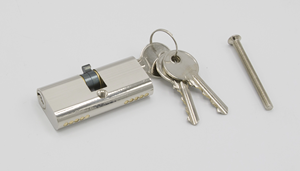 Cilindro della serratura della porta da infilare di sicurezza antifurto ovale con doppia apertura in ottone massiccio da 60-100mm - Product Image 5