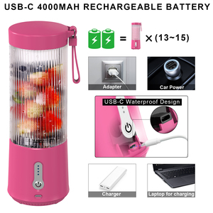 Licuadora Portátil para Jugos de Naranja Frescos, Trituradora de Hielo, Vaso Licuador, Electrodoméstico Pequeño - Product Image 4