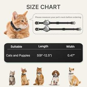 Wasserdichtes, umwelt freundliches Polyester-Katzenhalsband-Breakaway-Band, verziert, solide, leuchtend, reflektierend, leicht - Product Image 6