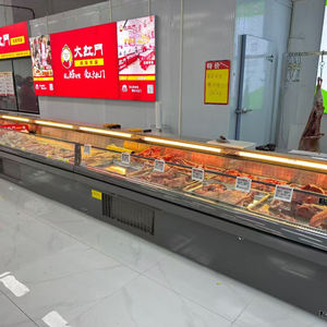 Supermercado <span class=keywords><strong>Hotel</strong></span> Mini-Nevera LED Luz Pescado Mostrador Carne fresca Carnicería Enfriador <span class=keywords><strong>Rockstar</strong></span> Equipo de refrigeración para - Product Image 1