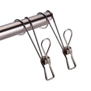 Pinces à <span class=keywords><strong>linge</strong></span> en métal en acier inoxydable, grand clip à vent fort, pince à édredon pour vêtements - Product Image 1