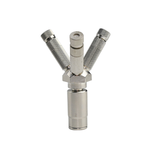 Conectores Rápidos de Latón de Alta Presión, Tapón Final con 1 Orificio Superior de 3/8'', Adaptador de Conectores de Agua para Jardín, Sistema de Riego por Nebulización - Product Image 1