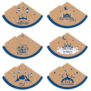 Huiran 6 chapeaux en papier pour enfants, chapeaux de fête Eid Mubarak, accessoires photo pour festival musulman - Product Image 2