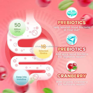 Gummie probiotiche da donna con prebiotici immuni e supporto digestivo Formula vegana sapore di mirtillo gommoso - Product Image 4