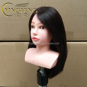 Nouveauté Mannequins de cosmétologie, cheveux humains, tête de manaquin afro-américaine avec jouets pour cheveux, tête d'entraînement, cheveux humains - Product Image 1