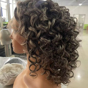 Nero misto bianco crudo grigio vergine parrucche di <span class=keywords><strong>capelli</strong></span> umani per la gente bianca, <span class=keywords><strong>capelli</strong></span> veri per le donne bianche grigio sottile hd sale e pepe parrucche - Product Image 1