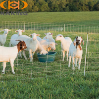 Grillage en fil de fer galvanisé pour élevage de bétail, chèvres, moutons et cerfs, résistant à l'usure, durable, économique, en vrac, option hauteur 4 pieds