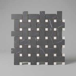 Mosaico in Carbone Viena 30x30 Cm, Finitura Satinata Rettificata, Spessore 8,5 Mm - Product Image 1