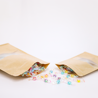 Emballage thermique personnalisé en PE refermable stockage de riz logo personnalisé sac debout en papier kraft alimentaire Doypack