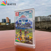 Boîte de jeu vidéo en acrylique RAYYI Boîte de jeu Nintendo Switch en acrylique transparent Vitrine de protection