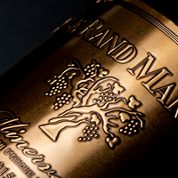 Feuille d'or en relief personnalisé estampage logo étiquette de vin impression Etiqueta Vino Aluminio étiquette autocollant pour whisky bouteille emballage