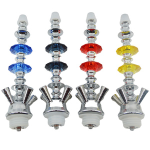 Ensemble Chicha Métallique Écologique de Haute Qualité à 4 Tuyaux, Grand Bol Shisha Technique Miroir 53CM, 4 Couleurs, Accessoires Inclus - Product Image 6