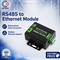 Convertidor Industrial RS485 a Ethernet KXT, Gateway Modbus RTU a Modbus TCP, Servidor de Dispositivos Seriales para Adquisición de Datos